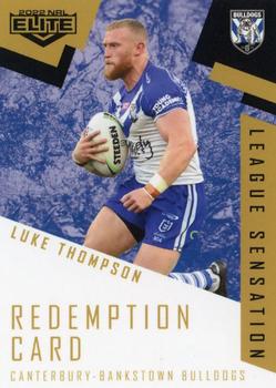 2022 NRL Elite - League Sensations Signatures Team Redemption #LST03 Luke Thompson Front